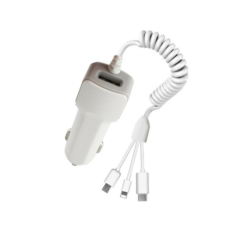 Universal Car Charger With 3 In 1 USB Cable Mobile Phone For Ios Car-Charger Micro USB Type C Charge Car Accessories
Universal Car Charger With 3 In 1 USB Cable Mobile Phone For Ios Car-Charger Micro USB Type C Charge Car Accessories
