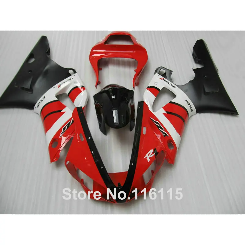 Top quality fairings set for YAMAHA YZF R1 2000 2001 white black red ABS fairing kit R1 00 01 Injection molding 3139
Top quality fairings set for YAMAHA YZF R1 2000 2001 white black red ABS fairing kit R1 00 01 Injection molding 3139
