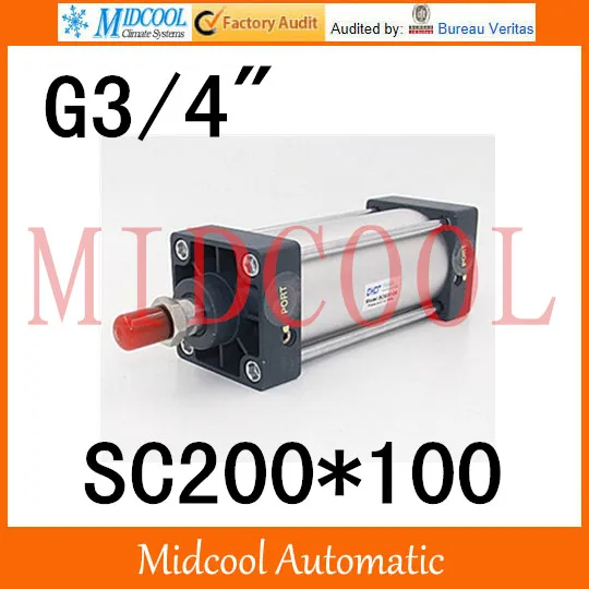 Sc series standard Adjustable cylinder SC200*100 single thread rod double-acting cylinder port 3/4"
Sc series standard Adjustable cylinder SC200*100 single thread rod double-acting cylinder port 3/4"