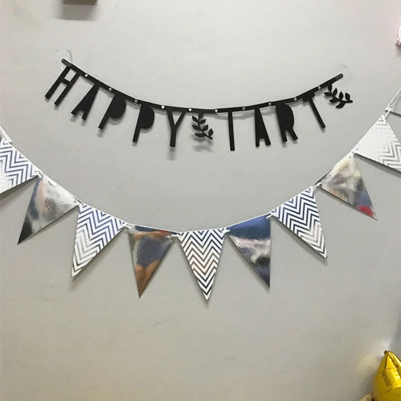 12pcs Flags Gold Garlands Birthday Bunting Banners Pennant Baby Shower Wedding Garland Birthday Party Decoration Supplies
12pcs Flags Gold Garlands Birthday Bunting Banners Pennant Baby Shower Wedding Garland Birthday Party Decoration Supplies