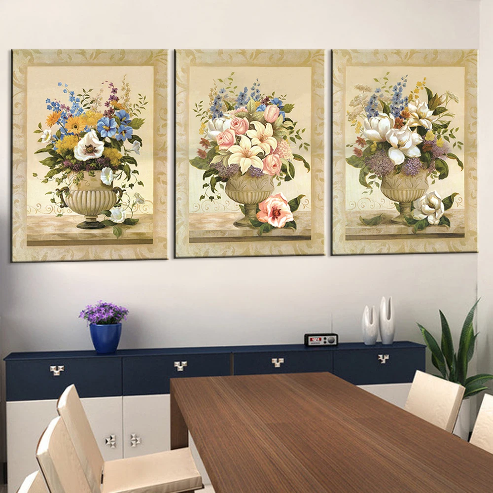 Oil Painting Canvas Print Home Decoration Modern Flower Picture Canvas Art Work Gift for Living Room Wall Poster 3 Pcs
Oil Painting Canvas Print Home Decoration Modern Flower Picture Canvas Art Work Gift for Living Room Wall Poster 3 Pcs