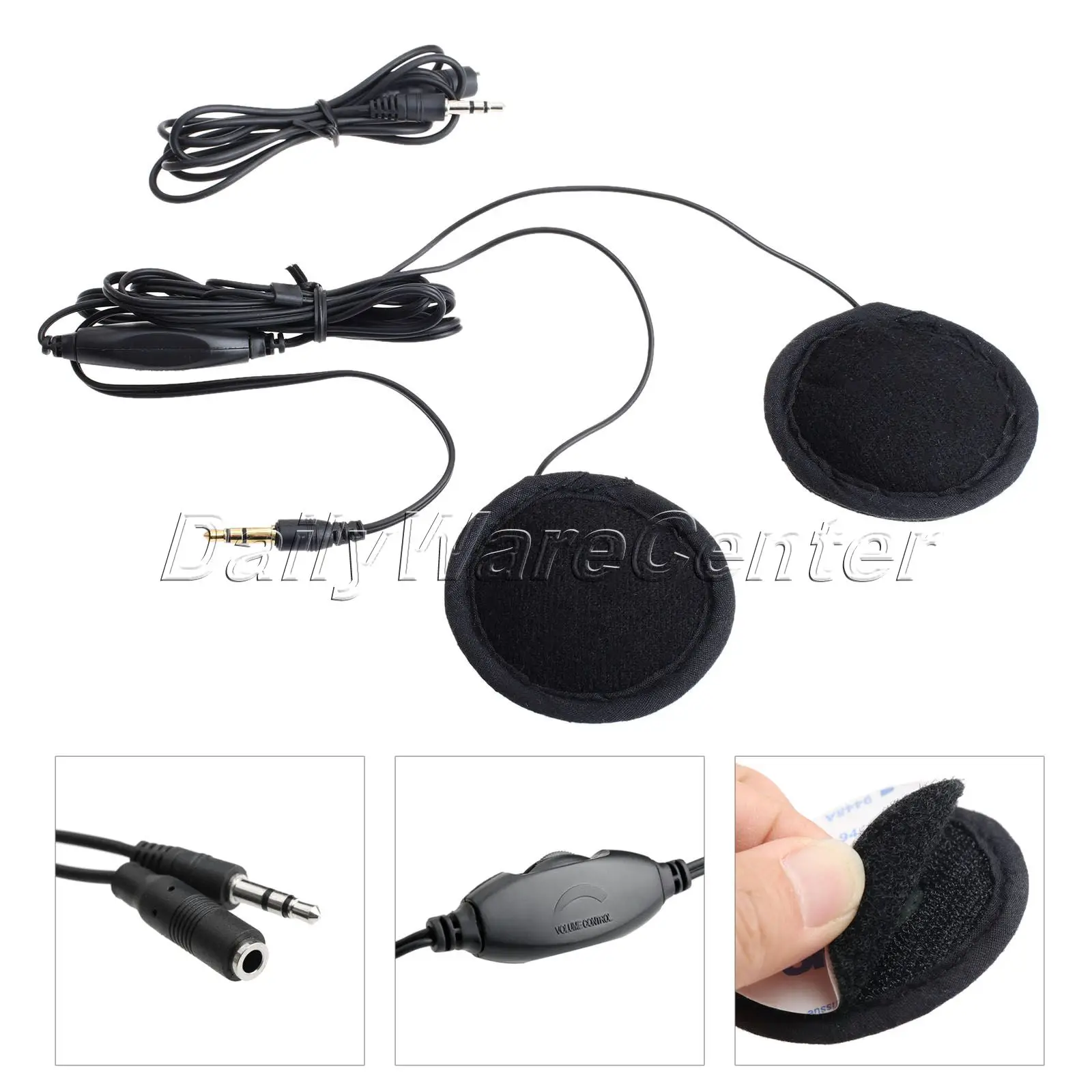 3.5mm Motorcycle Motorbike Helmet Headset Stereo Speakers Headphones Volume Control Earphone for MP3 GPS Navigation Phone Music
3.5mm Motorcycle Motorbike Helmet Headset Stereo Speakers Headphones Volume Control Earphone for MP3 GPS Navigation Phone Music
