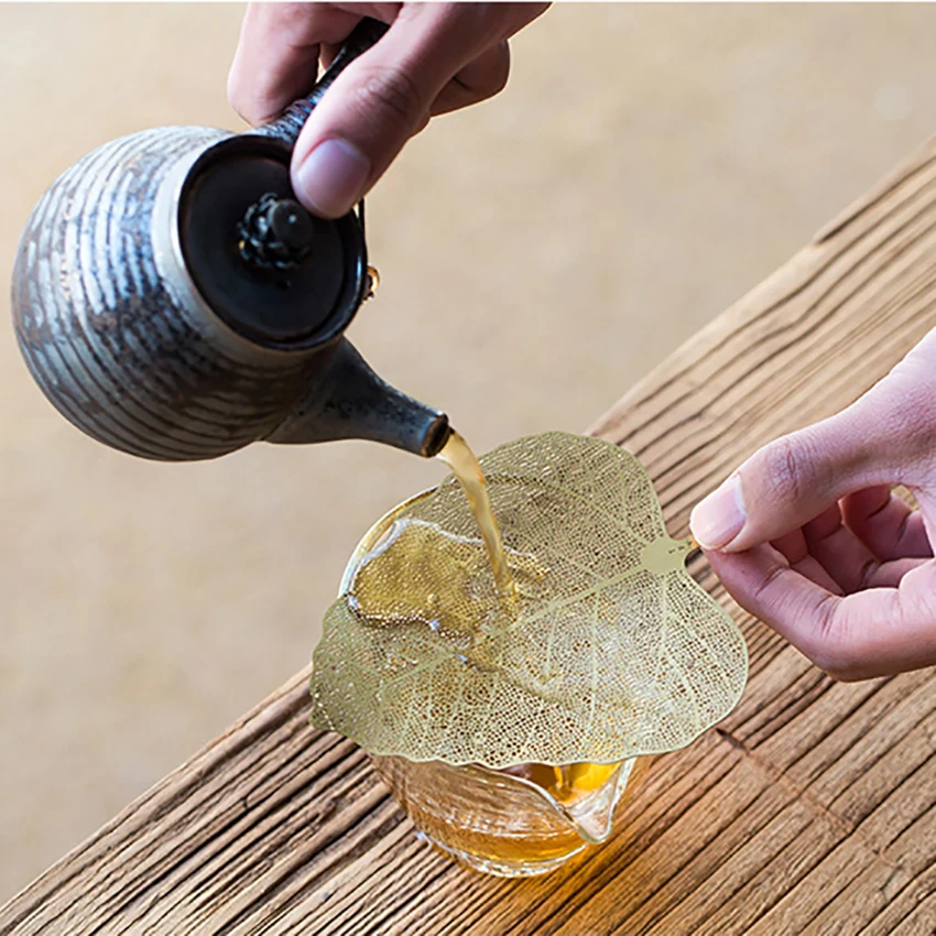 Tea Coffee Punch Filter Tea Infuser Bodhi Maple Leaf Pure Copper Metal Creative Tea Pot Kung Fu Tea Strainer Accessories
Tea Coffee Punch Filter Tea Infuser Bodhi Maple Leaf Pure Copper Metal Creative Tea Pot Kung Fu Tea Strainer Accessories