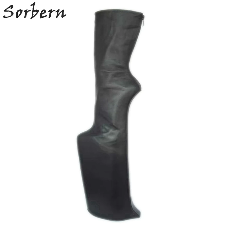 

Sorbern Extreme High Heelless Mid Calf Boots For Women Platform Long Boot Black Platform Boots Size 5-16 Custom Service