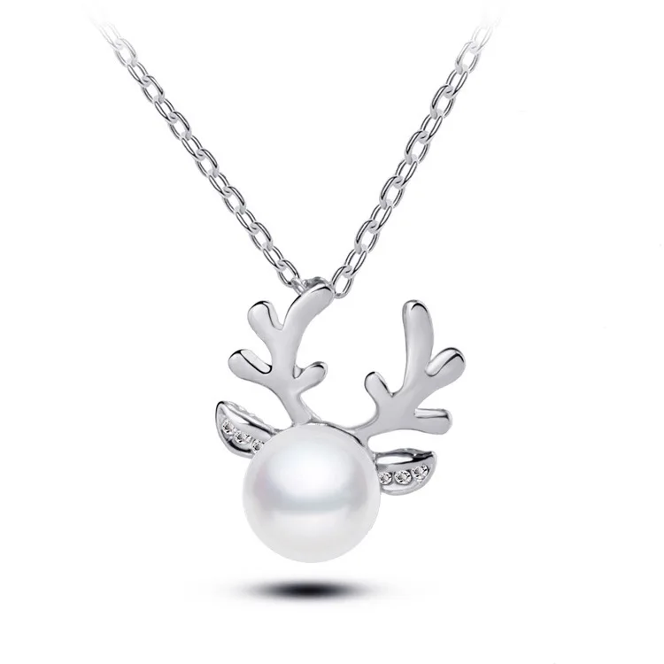 The New Rhinestones Imitation Pearls Antler Necklace Jewelry New Year Christmas Gifts Necklaces Jewelry Wholesale And Retail
The New Rhinestones Imitation Pearls Antler Necklace Jewelry New Year Christmas Gifts Necklaces Jewelry Wholesale And Retail