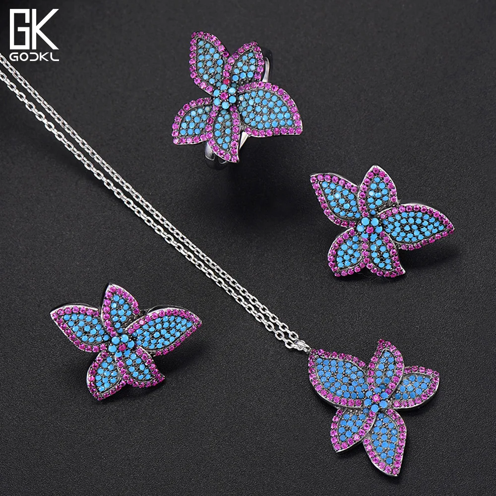 GODKI Elegant Flower Party Jewelry Sets For Women Wedding Cubic Zircon Crystal CZ Dubai Bridal jewelry Sets
GODKI Elegant Flower Party Jewelry Sets For Women Wedding Cubic Zircon Crystal CZ Dubai Bridal jewelry Sets