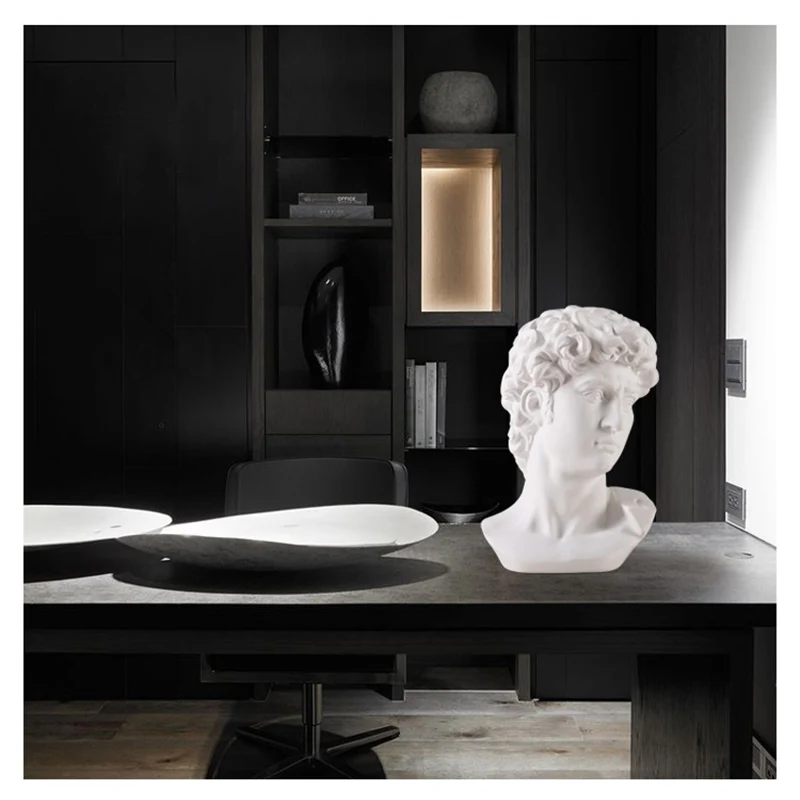 David Head Portraits Bust Mini Gypsum Statue Michelangelo Buonarroti Home Decoration for Resin Art&Craft Sketch Practice
David Head Portraits Bust Mini Gypsum Statue Michelangelo Buonarroti Home Decoration for Resin Art&Craft Sketch Practice