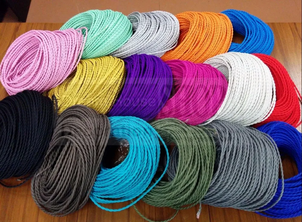 Free shipping 100meter many colors of vintage Cloth Covered 2-Wire Electrical braided Cord - Rayon Fabric Vintage Lamp Antique
Free shipping 100meter many colors of vintage Cloth Covered 2-Wire Electrical braided Cord - Rayon Fabric Vintage Lamp Antique