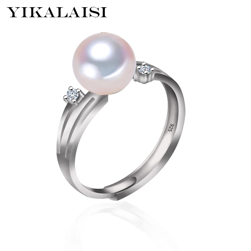 Фото Женское кольцо с пресноводным жемчугом YIKALAISI регулируемое из - купить