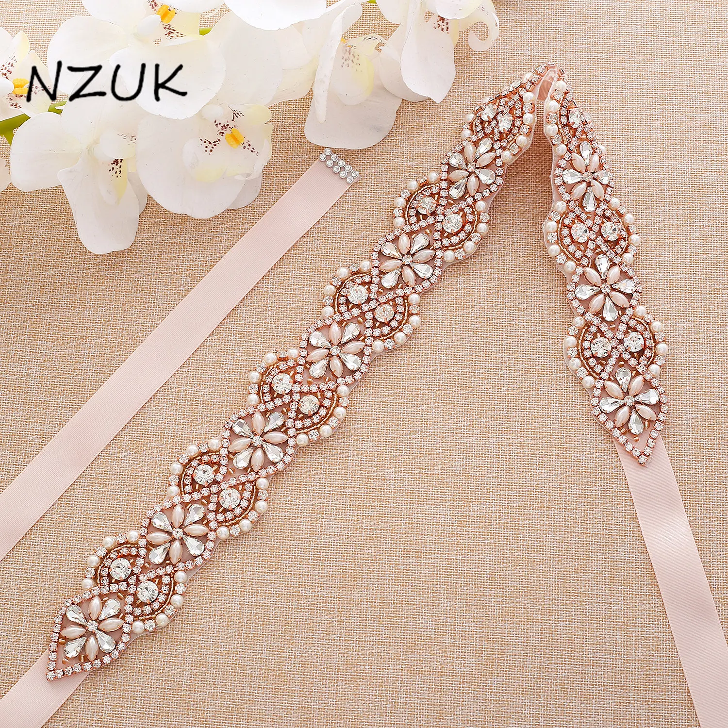 Rose Gold Crystal Wedding Belts Satin Rhinestone Wedding Dress Belt Wedding Accessories Bridal Ribbon Sash Belt ZZY175RG
Rose Gold Crystal Wedding Belts Satin Rhinestone Wedding Dress Belt Wedding Accessories Bridal Ribbon Sash Belt ZZY175RG
