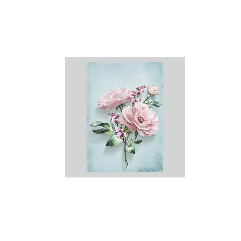 Нордическая Современная Минималистичная Картина на холсте Цветы без рамки