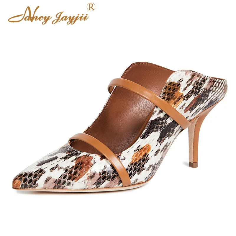Stiletto High Heels Mules Snakelike Brown Slippers Ladies Shoes For Woman Circus Totem Big Size 45 13 NANCYJAYJII Summer Funky
Stiletto High Heels Mules Snakelike Brown Slippers Ladies Shoes For Woman Circus Totem Big Size 45 13 NANCYJAYJII Summer Funky