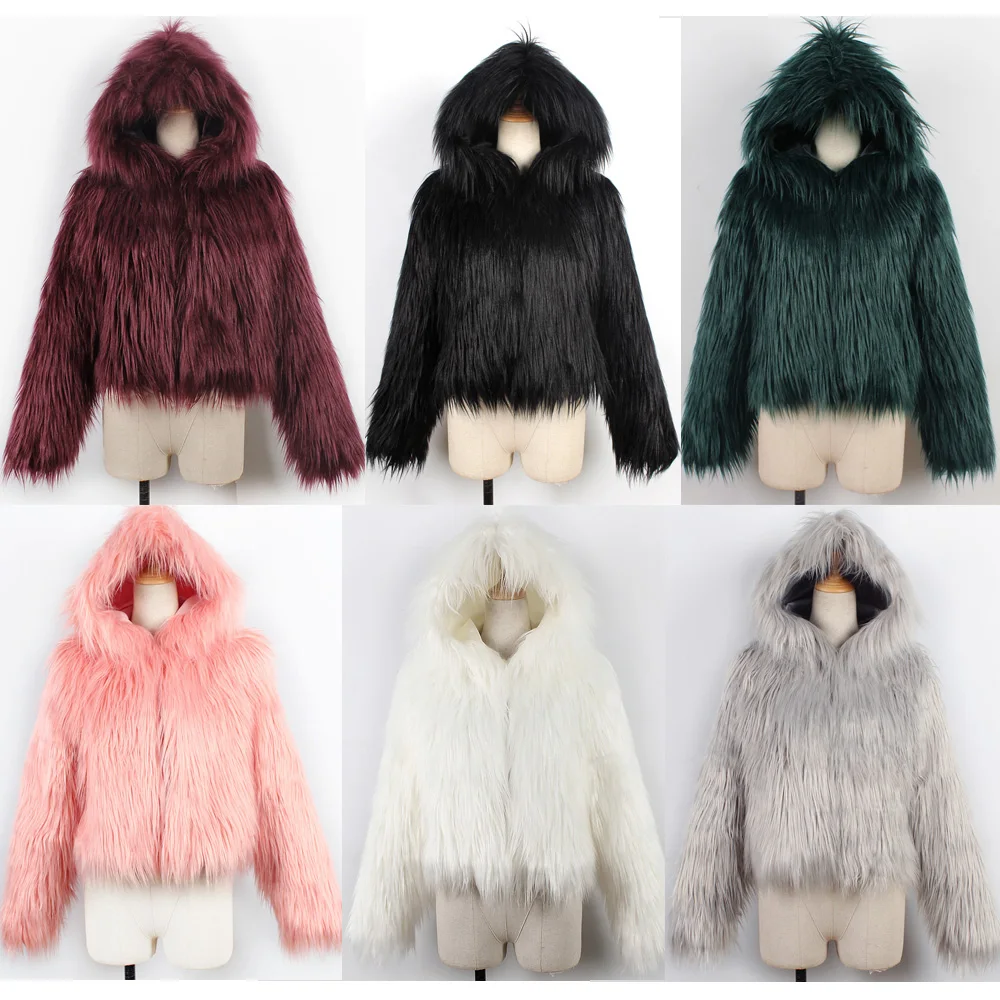 Nice Women Faux Fur Hooded Coat Double Breasted Long Sleeve Female Outerwear Autumn Winter Warm Overcoat Women Clothing
Nice Women Faux Fur Hooded Coat Double Breasted Long Sleeve Female Outerwear Autumn Winter Warm Overcoat Women Clothing