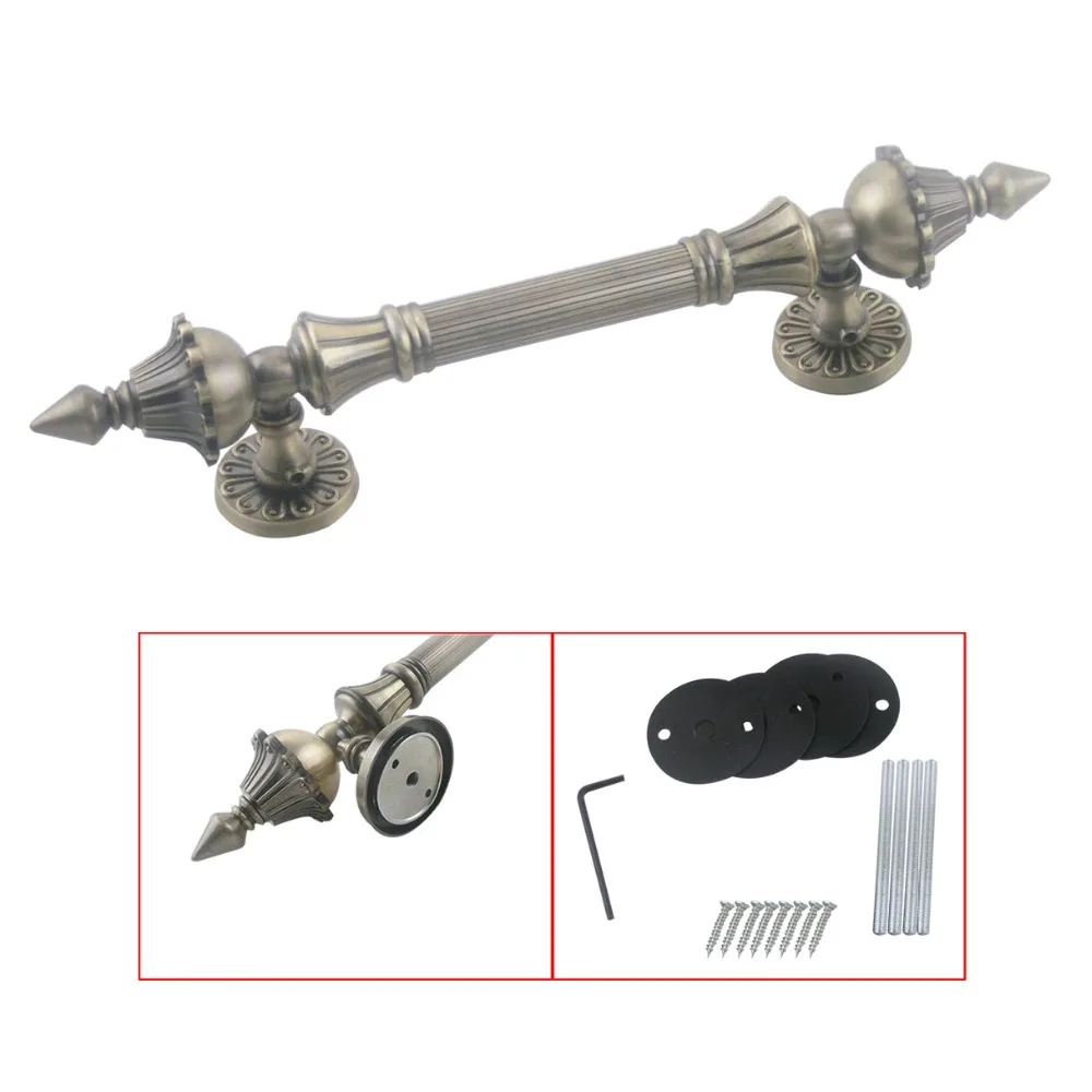 Zinc Alloy Bronze Antique Door Handle 190/244/424mm Hole Pitch Gate Door Handles Pull Hotel Entrance Shopping Mall Handle
Zinc Alloy Bronze Antique Door Handle 190/244/424mm Hole Pitch Gate Door Handles Pull Hotel Entrance Shopping Mall Handle