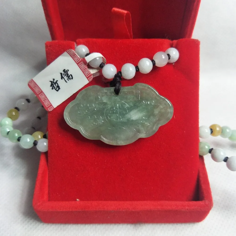Zhe Ru Jewelry Pure Natural Jadeite Dark Green Baby Peace Lock Pendant Tri-Color Bead Necklace Send A-Level Certificate
Zhe Ru Jewelry Pure Natural Jadeite Dark Green Baby Peace Lock Pendant Tri-Color Bead Necklace Send A-Level Certificate