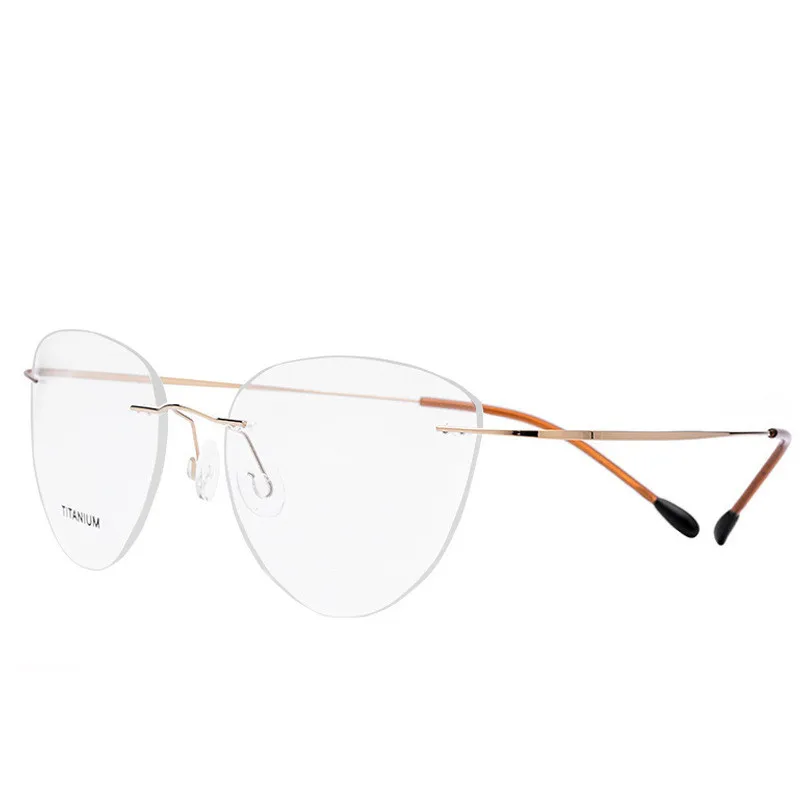 Cubojue Cat Eye Glasses frames women rimless eyeglasses ultralight spectacles for prescription diopter myopia eyewear
Cubojue Cat Eye Glasses frames women rimless eyeglasses ultralight spectacles for prescription diopter myopia eyewear