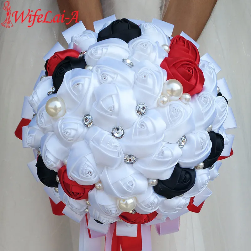WifeLai-A (24cm Diametre)Wedding Bouquet Artificial Rose Bouquet Flowers Bridal Crystal Pearls Silk Bouquets Mainly White W271-6
WifeLai-A (24cm Diametre)Wedding Bouquet Artificial Rose Bouquet Flowers Bridal Crystal Pearls Silk Bouquets Mainly White W271-6
