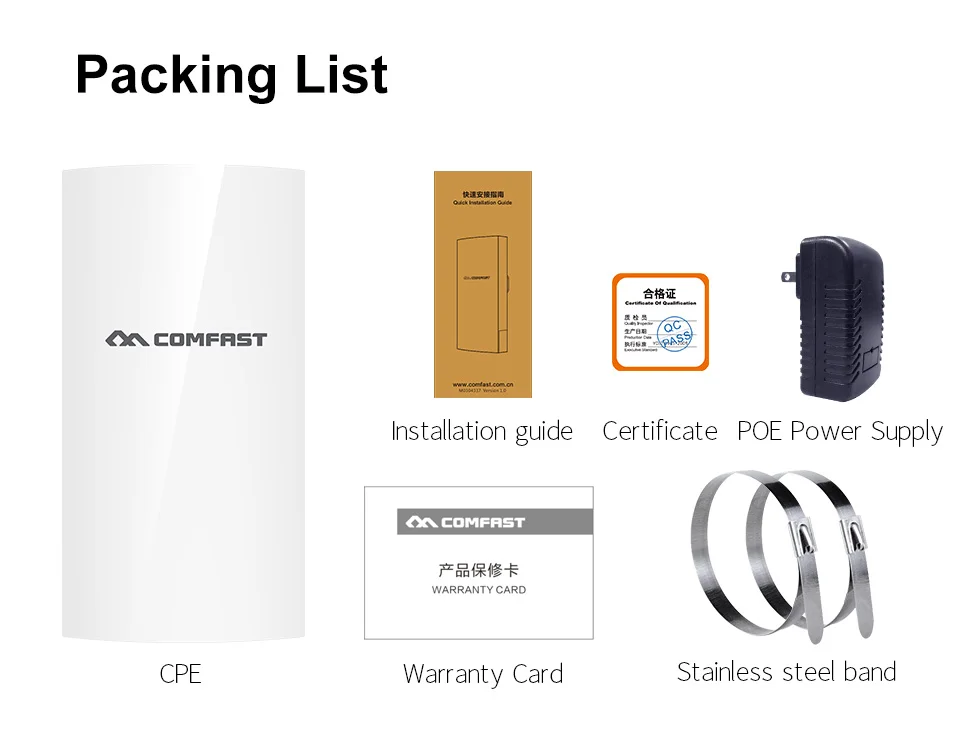 300Mbps Comfast E130NV2 Long Range Wireless Outdoor CPE AP 2.4Ghz 5dBi Antenna 1km Digital Display WiFi AP Bridge Client Router
300Mbps Comfast E130NV2 Long Range Wireless Outdoor CPE AP 2.4Ghz 5dBi Antenna 1km Digital Display WiFi AP Bridge Client Router