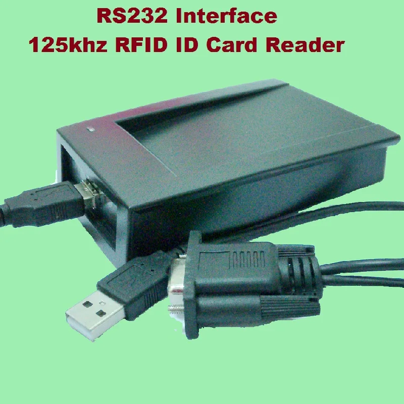 Фото RS232 USB Inerface 125 кГц RFID ID Card настольный считыватель совместимый датчик безопасности