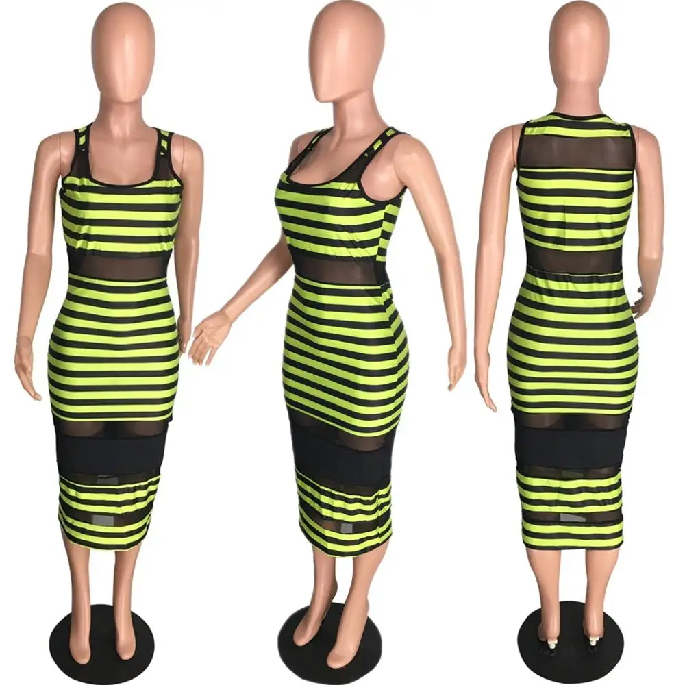 Colorful Striped Print Patchwork O Neck Mesh Strapless Strap Sleeveless Women Sheath Women Dresses Midi Dresses
Colorful Striped Print Patchwork O Neck Mesh Strapless Strap Sleeveless Women Sheath Women Dresses Midi Dresses