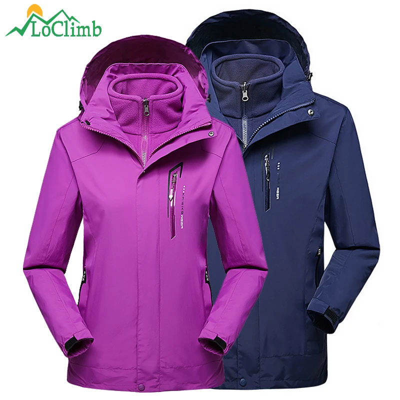 LoClimb 3 In 1 Outdoor Ski Jackets For Men Women Winter Fleece Coat Trekking Sport Windbreaker Black Camping Hiking Jacket AM256
LoClimb 3 In 1 Outdoor Ski Jackets For Men Women Winter Fleece Coat Trekking Sport Windbreaker Black Camping Hiking Jacket AM256