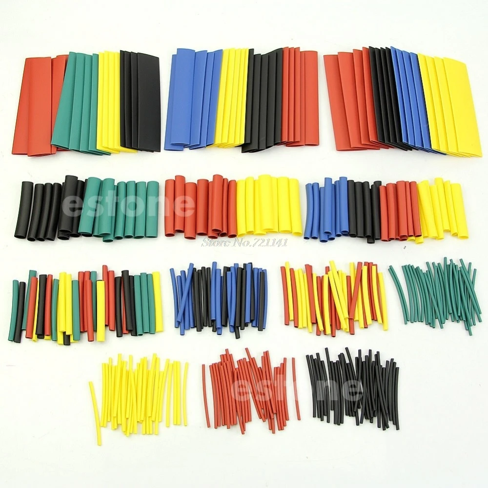 328 Pcs Assorted Heat Shrink Tube 5 Colors 8 Sizes Tubing Wrap Sleeve Polyolefin Insulation Sleeving Dropship
328 Pcs Assorted Heat Shrink Tube 5 Colors 8 Sizes Tubing Wrap Sleeve Polyolefin Insulation Sleeving Dropship
