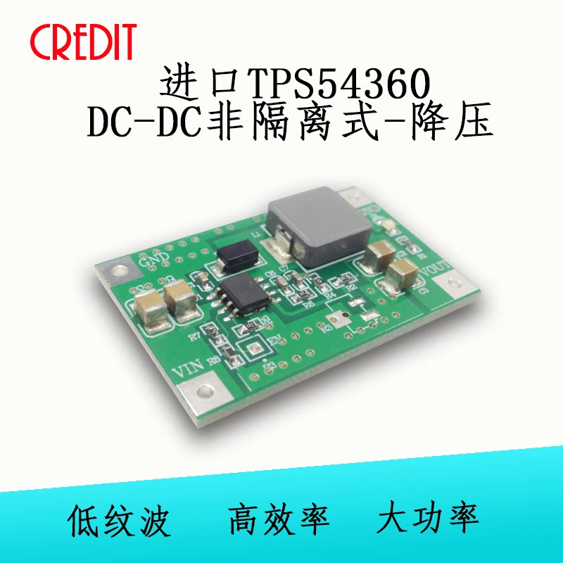 TPS54360 module DC-DC non-isolated-buck module 91% high efficiency measured output
TPS54360 module DC-DC non-isolated-buck module 91% high efficiency measured output