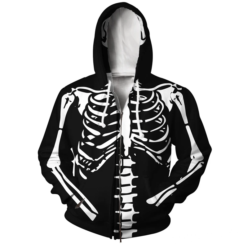 YX GIRL Drop Shipping Skeleton Zip-Up Hoodie Jacket Men's/women Hoody Sweatshirt EUR Size XS-5XL Pullover Tops Hip
YX GIRL Drop Shipping Skeleton Zip-Up Hoodie Jacket Men's/women Hoody Sweatshirt EUR Size XS-5XL Pullover Tops Hip