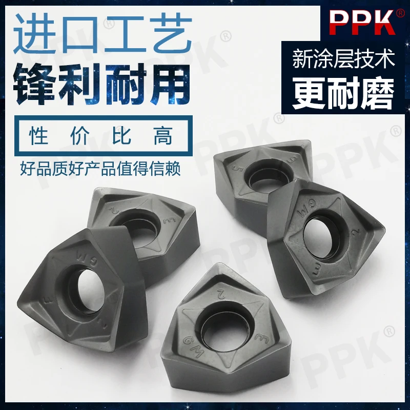 10pcs WNMU080608EN-GM Steel stainless steel universal hexagonal milling insert 90 degree cutter head MFWN double-sided
10pcs WNMU080608EN-GM Steel stainless steel universal hexagonal milling insert 90 degree cutter head MFWN double-sided