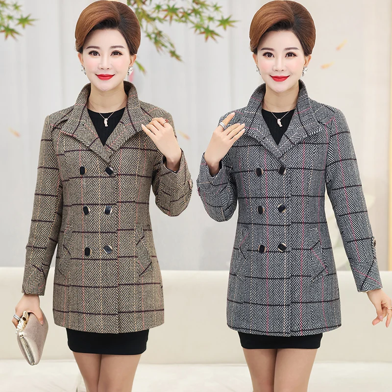 Fashion middle-aged women's spring jacket female 2019 spring new spring autumn windbreaker jacket loose long section Slim
Fashion middle-aged women's spring jacket female 2019 spring new spring autumn windbreaker jacket loose long section Slim