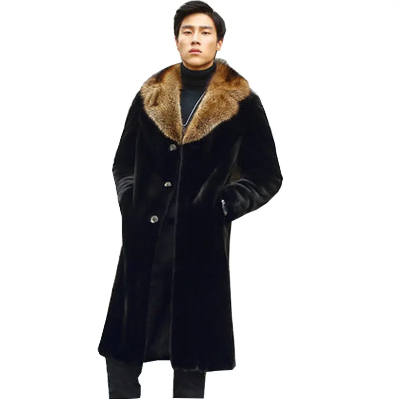 Europe and the United States New Large size Imitation Fur Coat Imitation Fox Fur long coat Fur one Men's jacket Size S-4XL 5XL
Europe and the United States New Large size Imitation Fur Coat Imitation Fox Fur long coat Fur one Men's jacket Size S-4XL 5XL