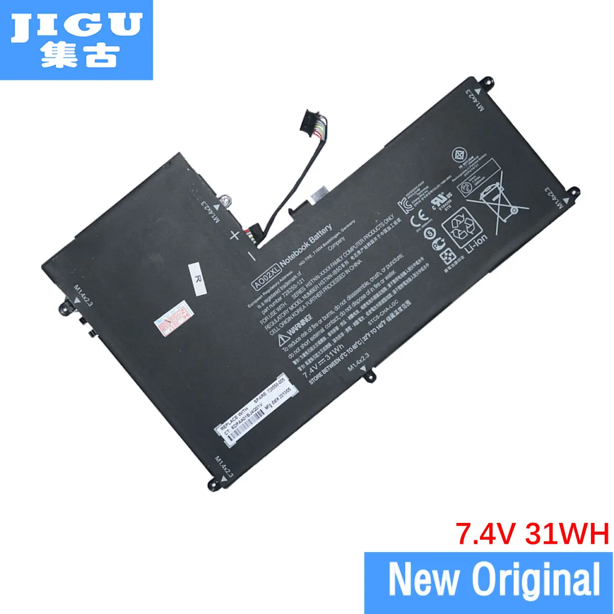 JIGU Original AO02XL Tablet Battery For HP ElitePad 1000 G2 Tablet HSTNN-LB5O HSTNN-C75C HSTNN-IB5Q 728558-005 728250-421
JIGU Original AO02XL Tablet Battery For HP ElitePad 1000 G2 Tablet HSTNN-LB5O HSTNN-C75C HSTNN-IB5Q 728558-005 728250-421
