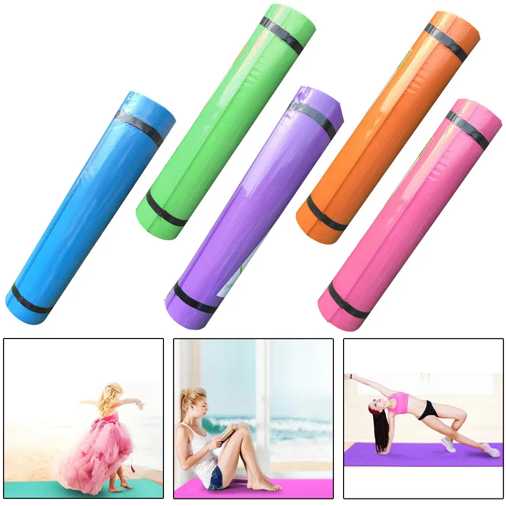 Yoga коврик из пробкового дерева Фитнес коврики 4 мм гимнастики esterilla yoga 17 3*6 1 см EVA