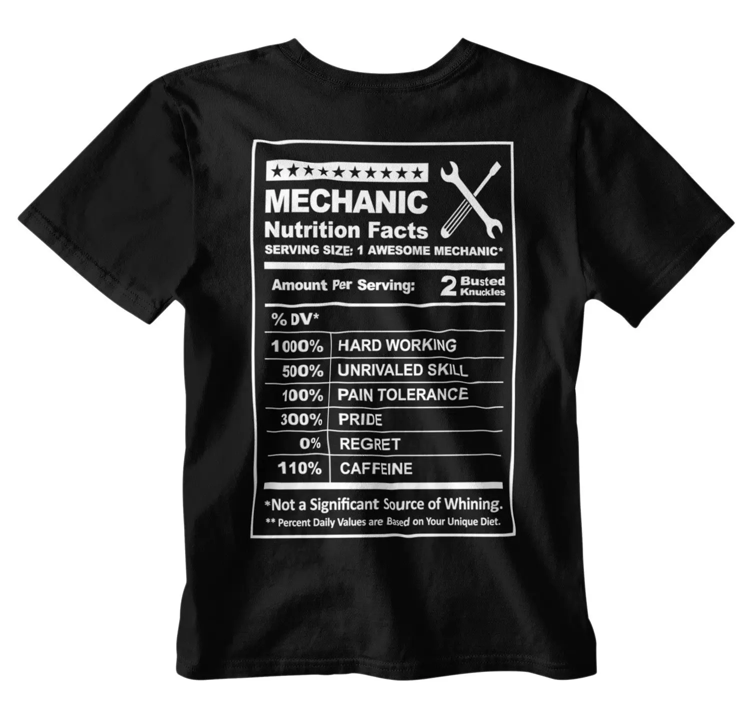 100% Cotton Brand New Mechanic Nutrition Facts T-Shirt Black S-3Xl Tuner Tool Evo Kobalt Summer Tee Shirt
100% Cotton Brand New Mechanic Nutrition Facts T-Shirt Black S-3Xl Tuner Tool Evo Kobalt Summer Tee Shirt