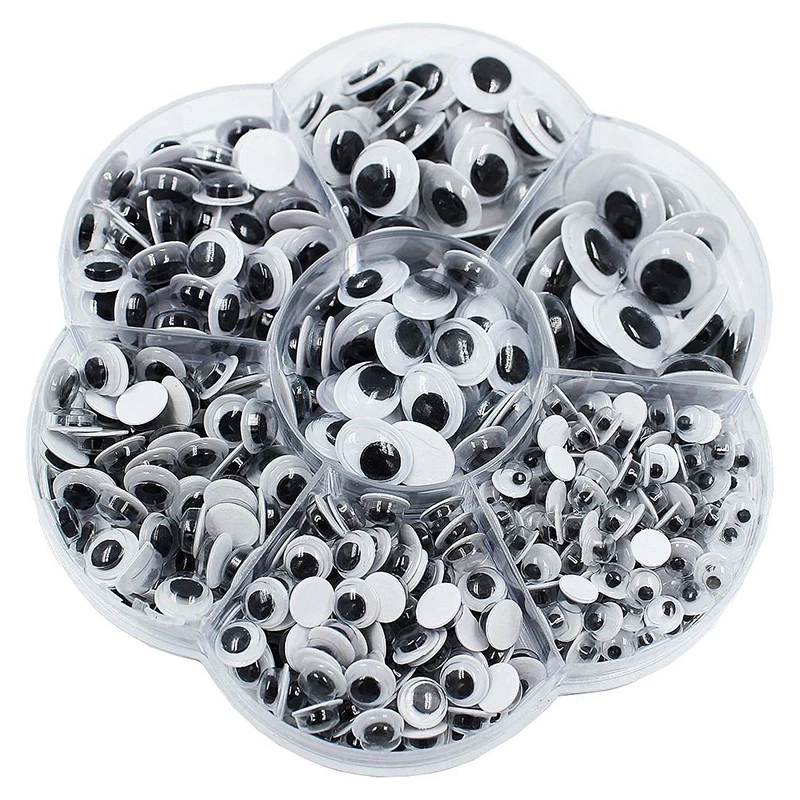 600 Pieces Mixed Self-adhesive Wiggle Googly Eyes DIY Scrapbooking Crafts Toy Accessories (Assorted Sizes)
600 Pieces Mixed Self-adhesive Wiggle Googly Eyes DIY Scrapbooking Crafts Toy Accessories (Assorted Sizes)