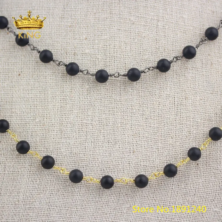 5meters Black Agates Matted Round Beads Crafts Chains,Frosted Onyx Stones Beaded Copper Links Chain Fine Jewelry Wholesale
5meters Black Agates Matted Round Beads Crafts Chains,Frosted Onyx Stones Beaded Copper Links Chain Fine Jewelry Wholesale