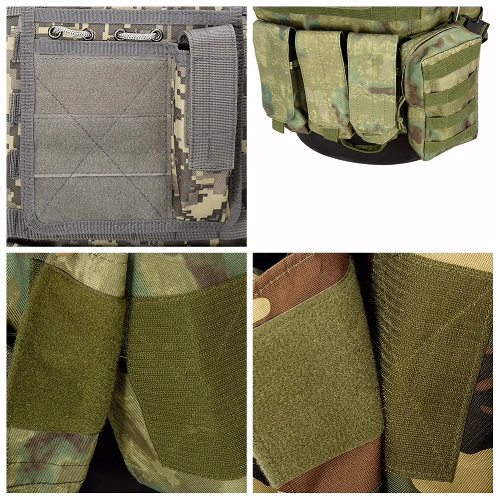 5 Colors Camouflage Hunting Military Tactical Vest Wargame Body Molle Armor Hunting Vest CS Outdoor Jungle Equipment
5 Colors Camouflage Hunting Military Tactical Vest Wargame Body Molle Armor Hunting Vest CS Outdoor Jungle Equipment