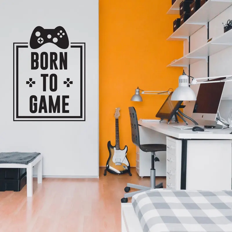 Born to Game Gaming Decor Wall Stickers Vinyl Art Decals for Boys Bedroom Playroom Decoration Gamer Gift
Born to Game Gaming Decor Wall Stickers Vinyl Art Decals for Boys Bedroom Playroom Decoration Gamer Gift