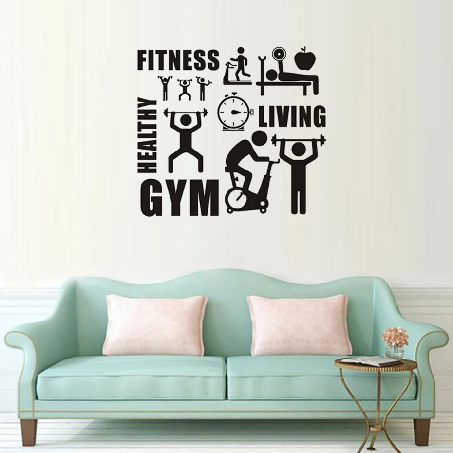 ZOOYOO Fitness GYM Healthy Sports Wall Stickers Home Decor Removable Vinyl Wall Decals Living Room Decoration Murals
ZOOYOO Fitness GYM Healthy Sports Wall Stickers Home Decor Removable Vinyl Wall Decals Living Room Decoration Murals