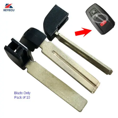 KEYECU 10 Replacement Uncut Remote Prox Smart Key Blade Blank for Toyota HYQ14FBC 18-19
KEYECU 10 Replacement Uncut Remote Prox Smart Key Blade Blank for Toyota HYQ14FBC 18-19