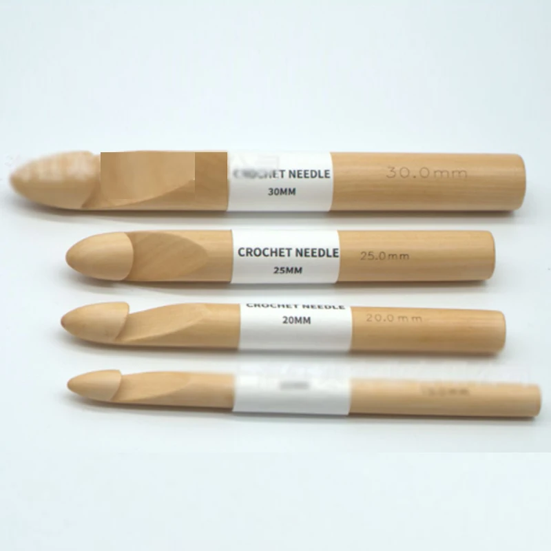 4pcs/Set 15/20/25/30mm Bamboo Crochet Hook Super Thick Cylindrical Knitting Needle Weaving Tool for DIY Craft Scarf Sweater
4pcs/Set 15/20/25/30mm Bamboo Crochet Hook Super Thick Cylindrical Knitting Needle Weaving Tool for DIY Craft Scarf Sweater