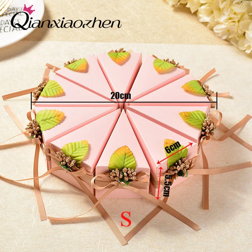 Qianxiaozhen 10pcs Leaf Wedding Cake Candy Box Favor Boxes Wedding Favors And Gifts Event & Party Supplies
Qianxiaozhen 10pcs Leaf Wedding Cake Candy Box Favor Boxes Wedding Favors And Gifts Event & Party Supplies