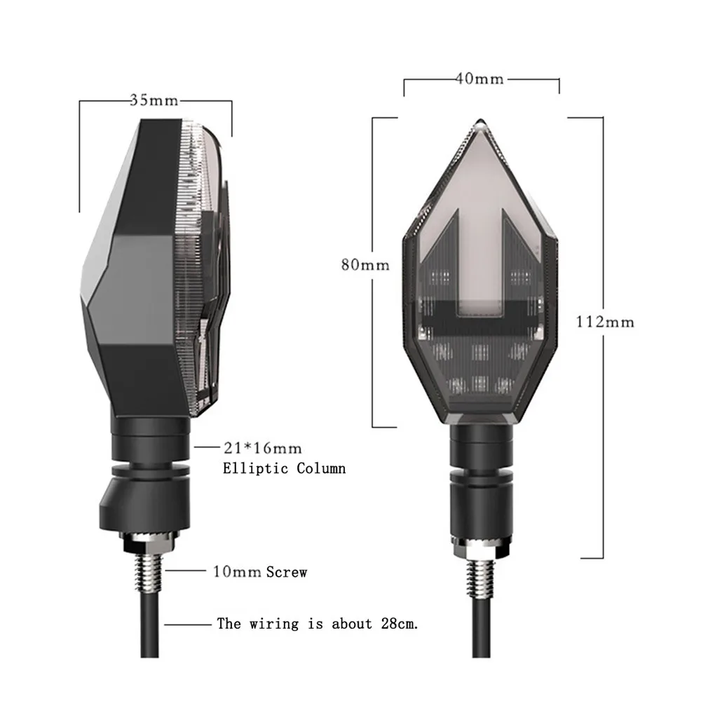 2X Universal Motorcycle Turn Signal LED Lights Daytime Running Warning Lamp Race Light Colorful Motorcycle Signal Lamp
2X Universal Motorcycle Turn Signal LED Lights Daytime Running Warning Lamp Race Light Colorful Motorcycle Signal Lamp