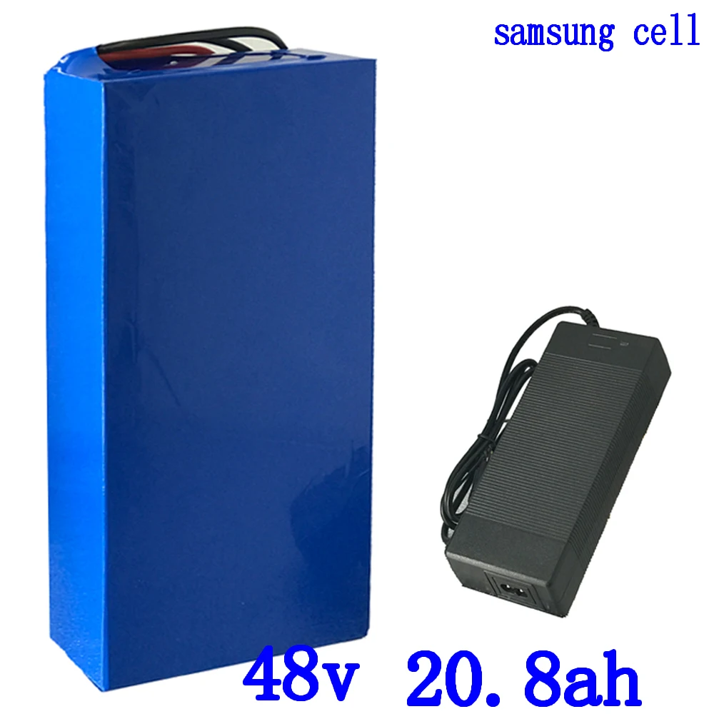 48V lithium battery 48V 20AH electric bike battery 48v 21ah lithium ion battery use samsung cell with 54.6V 2A charger
48V lithium battery 48V 20AH electric bike battery 48v 21ah lithium ion battery use samsung cell with 54.6V 2A charger