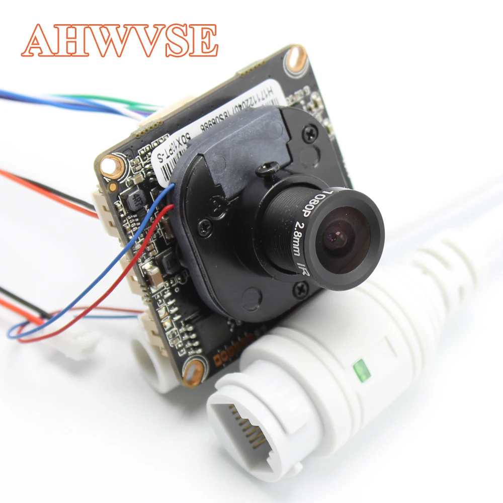 Плата модуля ip камеры AHWVE DIY 1080P 2 МП с кабелем IRCUT RJ45 ONVIF H264 мобильное приложение XMEYE