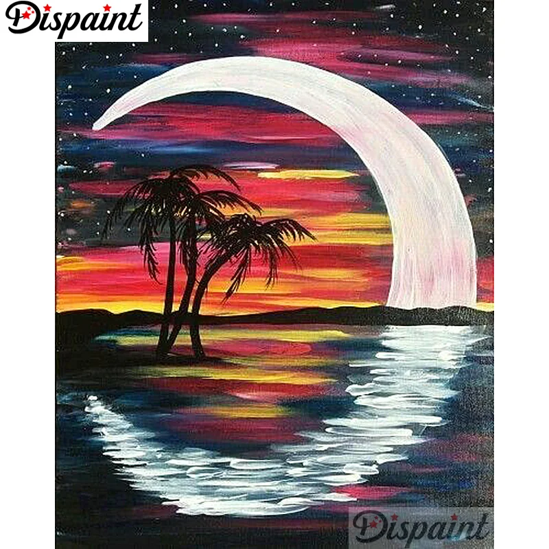 Dispaint Paint With Diamond Embroidery "Tree moon scenery" Diamond Painting Full Square Round Picture Of Rhinestone Decor A12917
Dispaint Paint With Diamond Embroidery "Tree moon scenery" Diamond Painting Full Square Round Picture Of Rhinestone Decor A12917