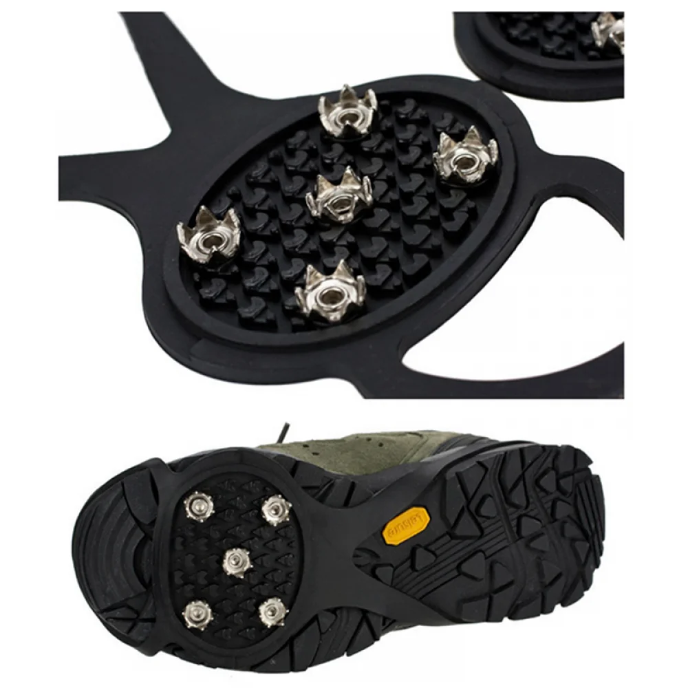 1Pair Anti-slip Snow Ice Shoe Rubber Grip Spike Outdoor Climb Iron Crampon Cleats
1Pair Anti-slip Snow Ice Shoe Rubber Grip Spike Outdoor Climb Iron Crampon Cleats