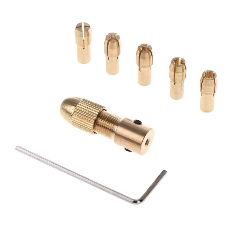 7Pcs/Set 2/2.35/4.05/5.05mm Electric Motor Shaft Mini Chuck Fixture Clamp 0.5-3.0mm Small To Drill Bit Micro Fixing Device | Инструменты