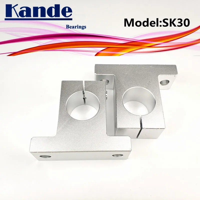 

Kande Bearings 2pcs SK30 30mm linear shaft support for 3D printers sliding SK30 30mm