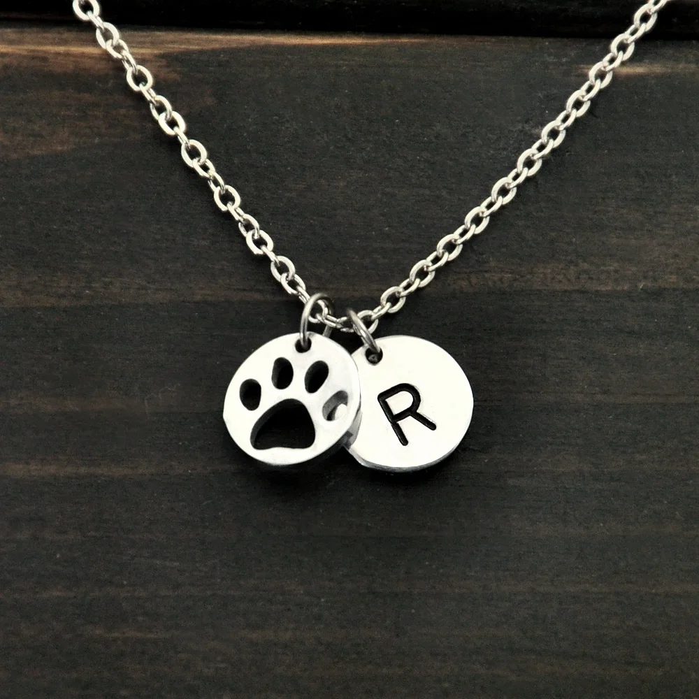 Personalized Dog Paw Mark Print Necklace,Custom Letter Bar Pendant,Dog Jewelry,Cute Charm
Personalized Dog Paw Mark Print Necklace,Custom Letter Bar Pendant,Dog Jewelry,Cute Charm